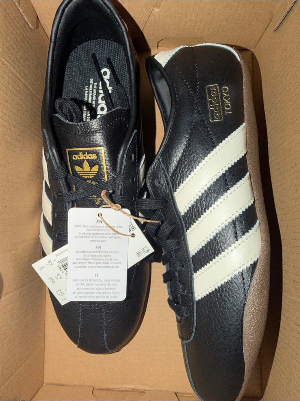 adidas Black and White Classic Campus Sneakers
